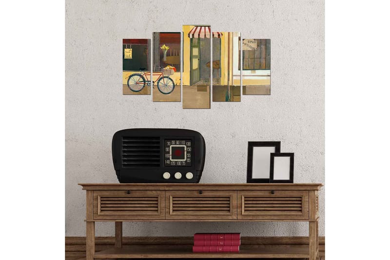 Dekorativ MDF-maling 5-Deler 20x60 cm - Flerfarget - Interiør - Maleri & posters - Lerretsbilder