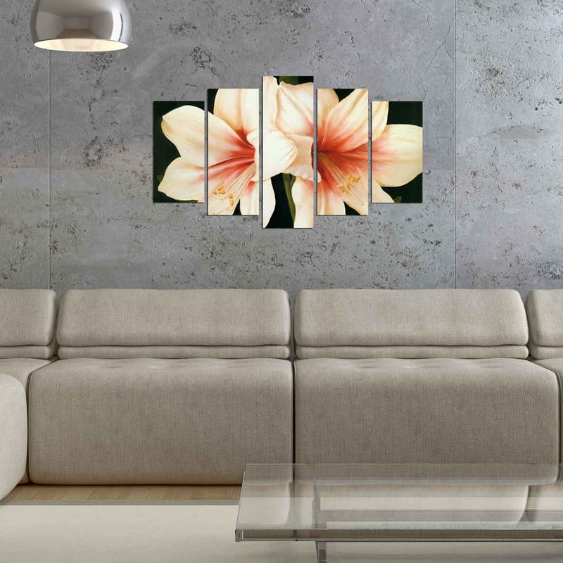 Dekorativ MDF-maling 5-Deler 20x60 cm - Flerfarget - Interiør - Maleri & posters - Lerretsbilder