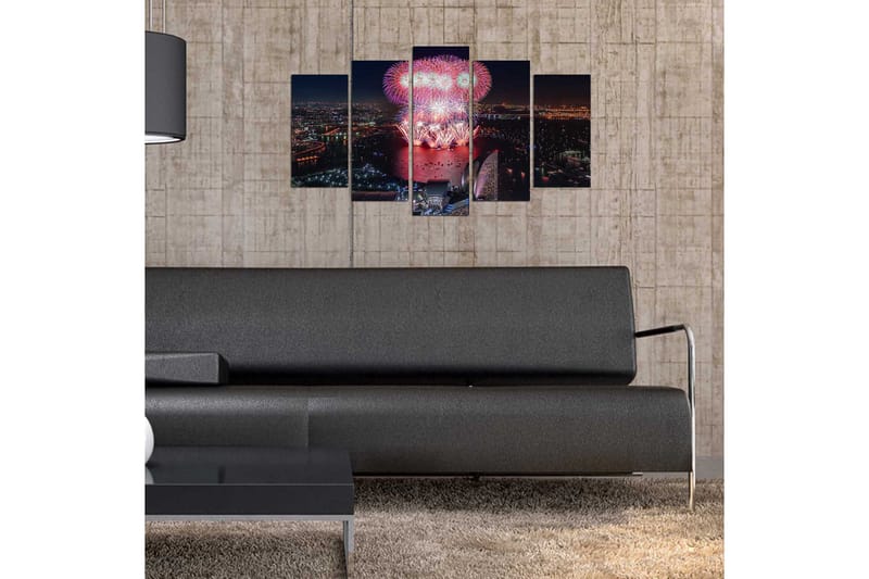 Dekorativ MDF-maling 5-Deler 20x60 cm - Flerfarget - Interiør - Maleri & posters - Lerretsbilder