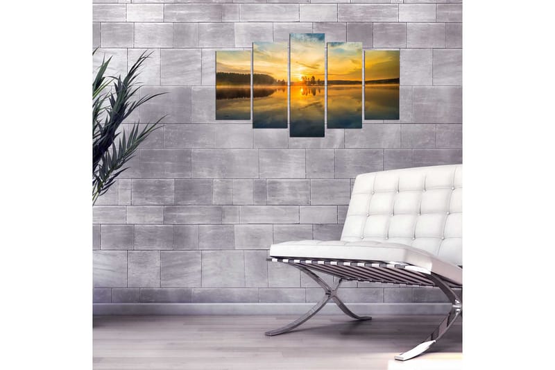 Dekorativ MDF-maling 5-Deler 20x60 cm - Flerfarget - Interiør - Maleri & posters - Lerretsbilder