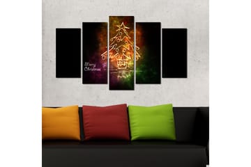 Dekorativ MDF-maling 5-Deler 20x60 cm - Flerfarget - Interiør - Maleri & posters - Lerretsbilder