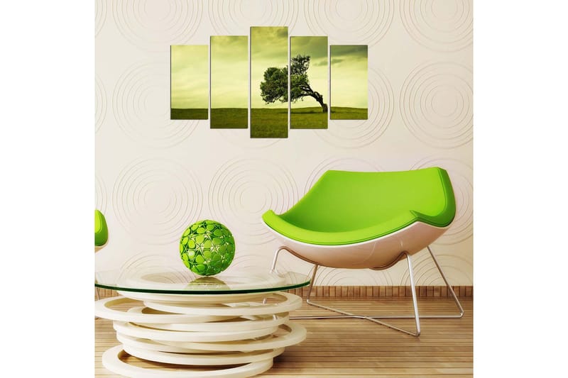 Dekorativ MDF-maling 5-Deler 20x60 cm - Flerfarget - Interiør - Maleri & posters - Lerretsbilder