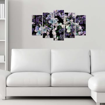 Dekorativ MDF-maling 5-Deler 20x60 cm - Flerfarget - Interiør - Maleri & posters - Lerretsbilder