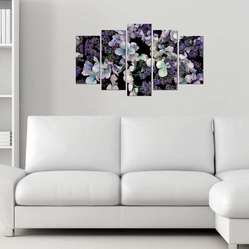 Dekorativ MDF-maling 5-Deler 20x60 cm - Flerfarget - Interiør - Maleri & posters - Lerretsbilder