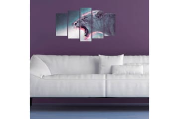 Dekorativ MDF-maling 5-Deler 20x60 cm - Flerfarget - Interiør - Maleri & posters - Lerretsbilder