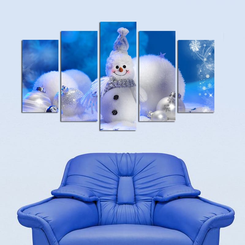 Dekorativ MDF-maling 5-Deler 20x60 cm - Flerfarget - Interiør - Maleri & posters - Lerretsbilder