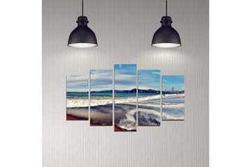 Dekorativ MDF-maling 5-Deler 20x60 cm - Flerfarget - Interiør - Maleri & posters - Lerretsbilder