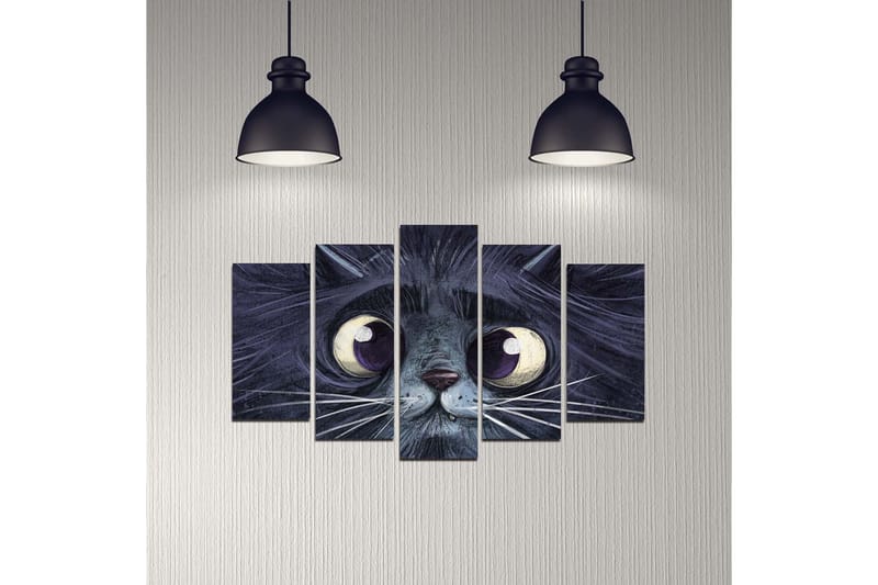 Dekorativ MDF-maling 5-Deler 20x60 cm - Flerfarget - Interiør - Maleri & posters - Lerretsbilder