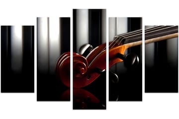 Dekorativ MDF-maling 5-Deler 20x60 cm - Flerfarget - Interiør - Maleri & posters - Lerretsbilder