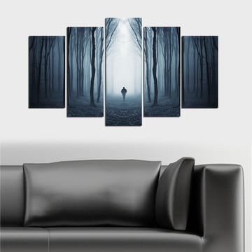 Dekorativ MDF-maling 5-Deler 20x60 cm - Flerfarget - Interiør - Maleri & posters - Lerretsbilder