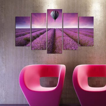Dekorativ MDF-maling 5-Deler 20x60 cm - Flerfarget - Interiør - Maleri & posters - Lerretsbilder