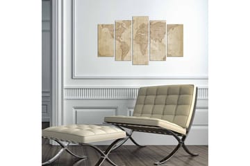 Dekorativ MDF-maling 5-Deler 20x60 cm - Flerfarget - Interiør - Maleri & posters - Lerretsbilder