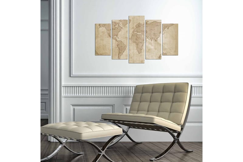 Dekorativ MDF-maling 5-Deler 20x60 cm - Flerfarget - Interiør - Maleri & posters - Lerretsbilder