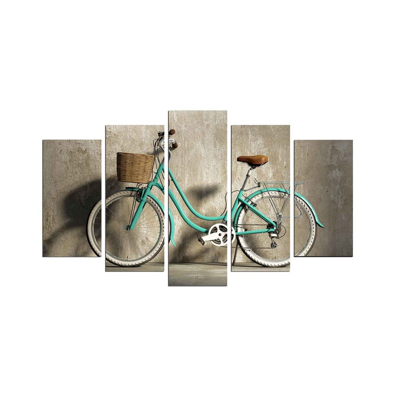 Dekorativ MDF-maling 5-Deler 20x60 cm, Flerfarget