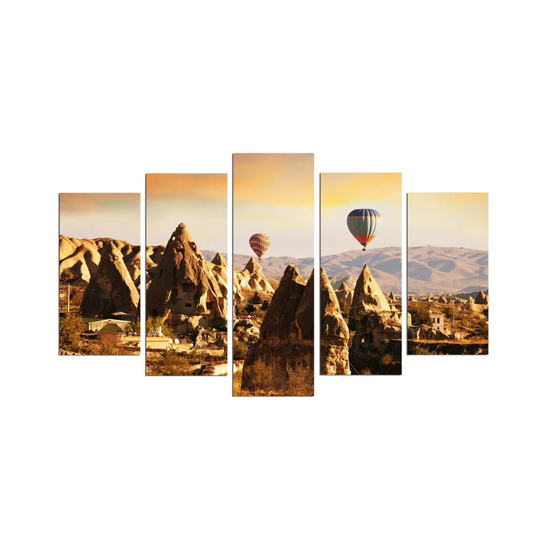 Dekorativ MDF-maling 5-Deler 20x60 cm, Flerfarget