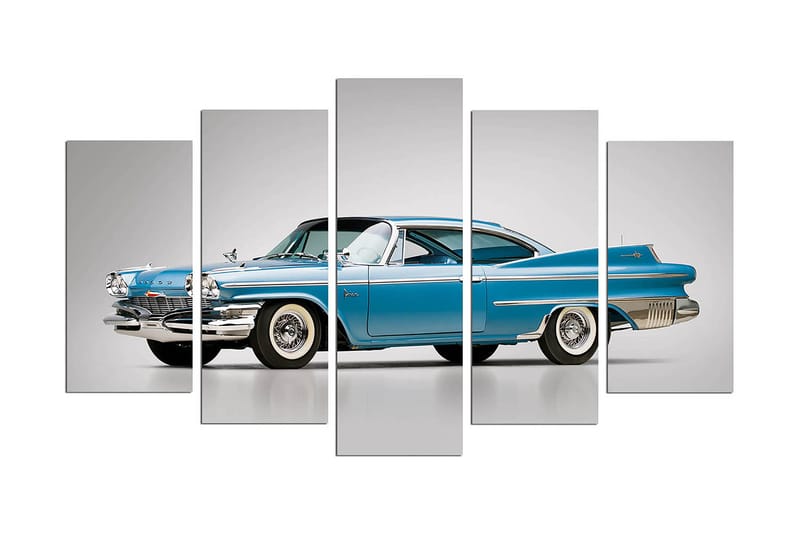 Dekorativ MDF-maling 5-Deler 20x60 cm, Flerfarget