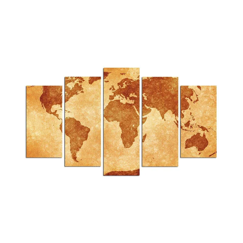 Dekorativ MDF-maling 5-Deler 20x60 cm, Flerfarget