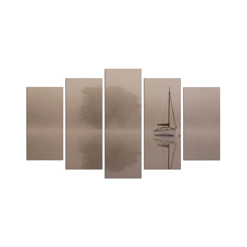 Dekorativ MDF-maling 5-Deler 20x60 cm, Flerfarget