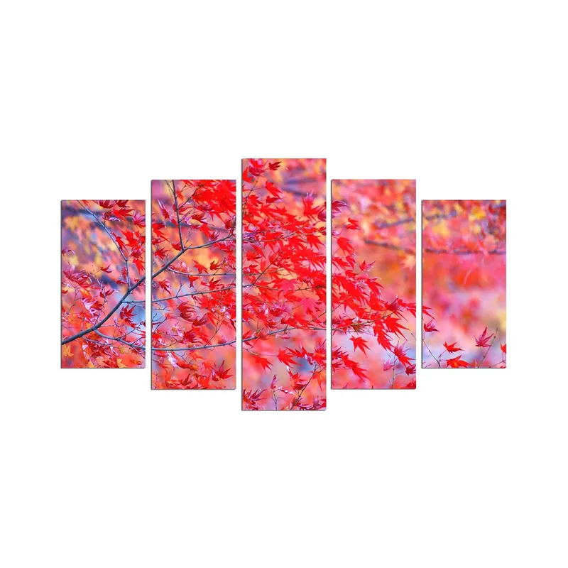 Dekorativ MDF-maling 5-Deler 20x60 cm, Flerfarget