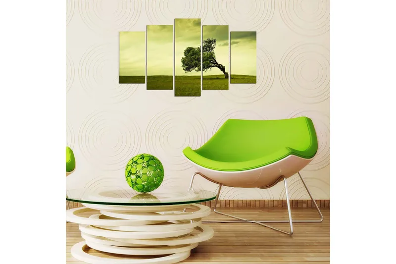 Dekorativ MDF-maling 5-Deler 20x60 cm, Flerfarget