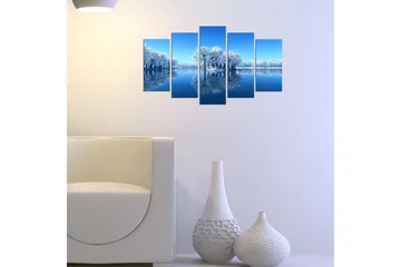 Dekorativ MDF-maling 5-Deler 20x60 cm - Flerfarget - Interiør - Maleri & posters - Lerretsbilder