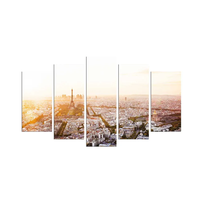 Dekorativ MDF-maling 5-Deler 20x60 cm, Flerfarget