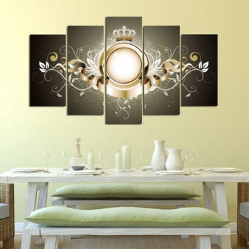 Dekorativ MDF-maling 5-Deler 20x60 cm - Flerfarget - Interiør - Maleri & posters - Lerretsbilder