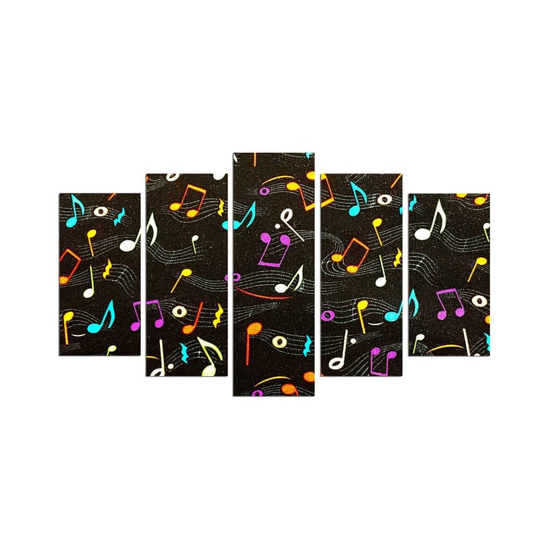 Dekorativ MDF-maling 5-Deler 20x60 cm, Flerfarget