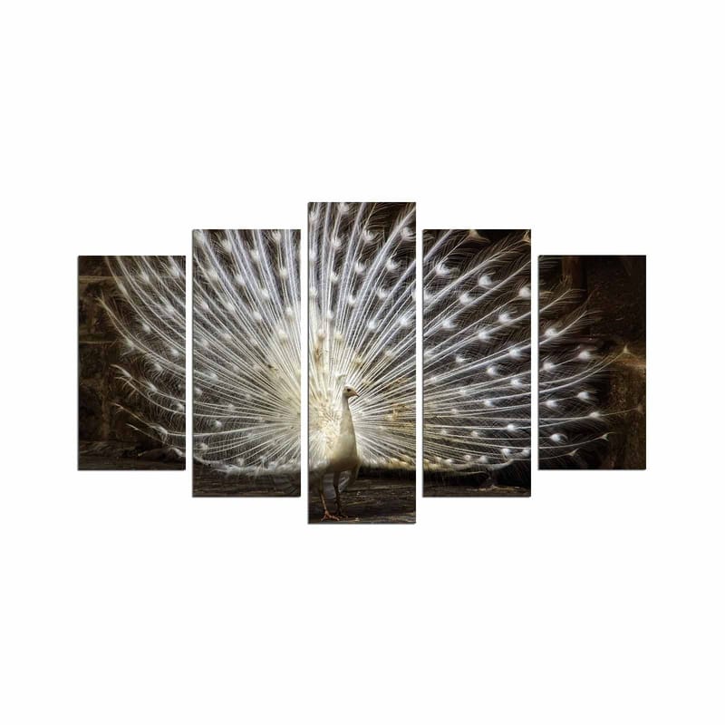 Dekorativ MDF-maling 5-Deler 20x60 cm, Flerfarget