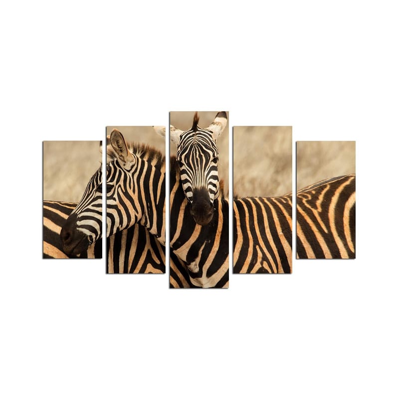 Dekorativ MDF-maling 5-Deler 20x60 cm, Flerfarget