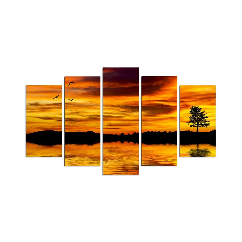 Dekorativ MDF-maling 5-Deler 20x60 cm, Flerfarget