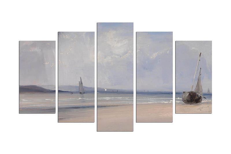 Dekorativ MDF-maling 5-Deler 20x60 cm, Flerfarget