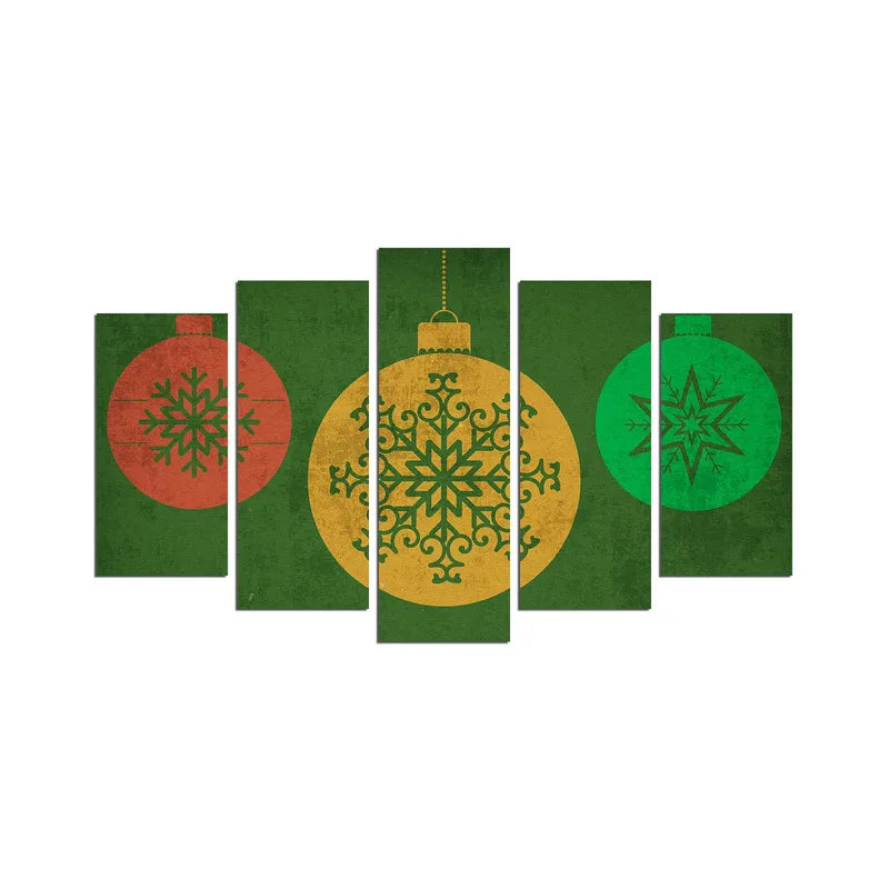 Dekorativ MDF-maling 5-Deler 20x60 cm, Flerfarget