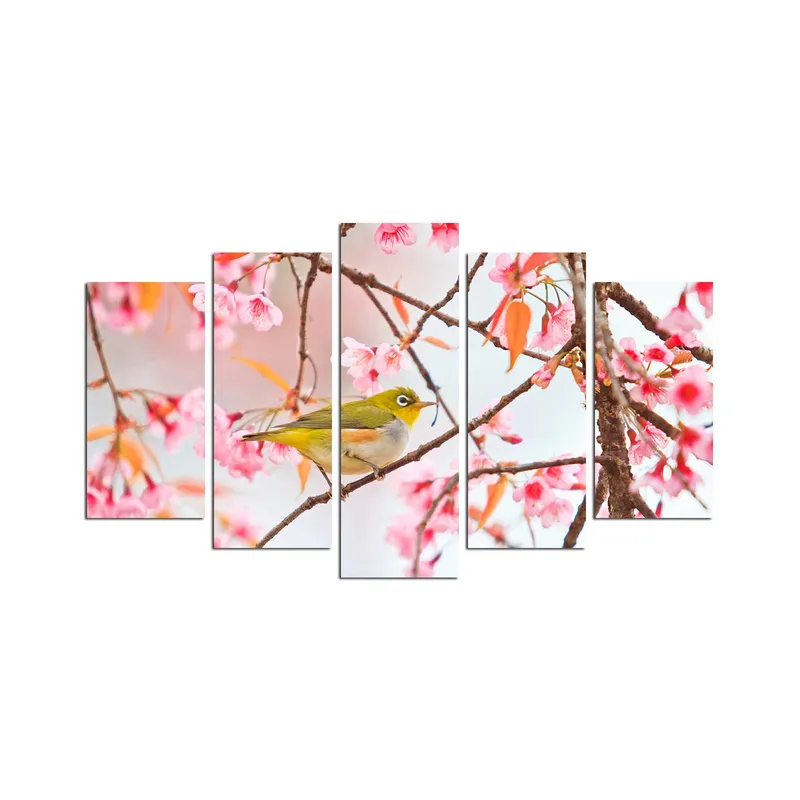 Dekorativ MDF-maling 5-Deler 20x60 cm, Flerfarget