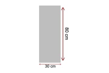 Lerretsbilde 30x80 cm - Kvinne i rød kjole med paraply - Rød / Grå / Svart - Interiør - Maleri & posters - Lerretsbilder