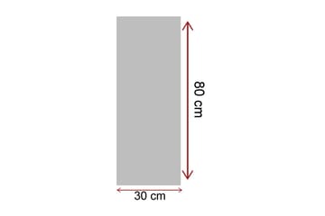 Lerretsbilde 30x80 cm - Seilbåt på en speilblank innsjø under fullmåne - Mørk blå / Oransje / Hvit - Interiør - Maleri & posters - Lerretsbilder