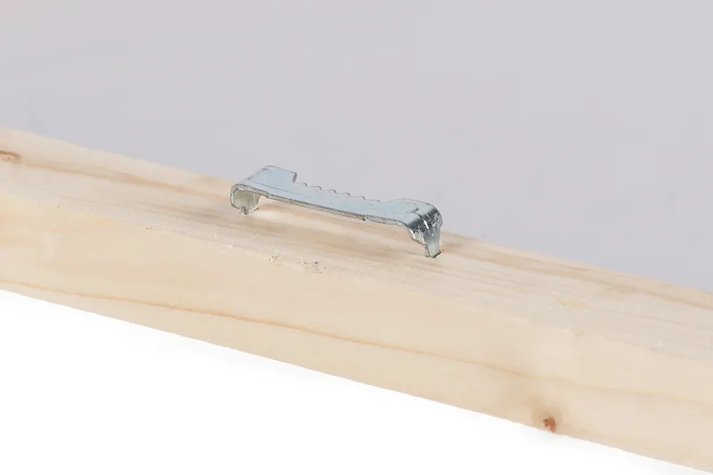 Lerretsbilde 70x100 cm - Abstrakt ansikt med geometriske former og sterke farger - Gul / Blå / Rosa - Interiør - Maleri & posters - Lerretsbilder