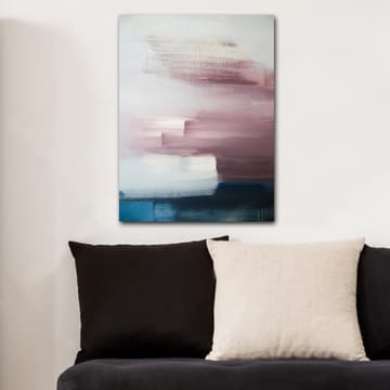 Lerretsbilde 70x100 cm - Abstrakt komposisjon med myke fargeoverganger i rosa og blå nyanser - Rosa / Blå / Hvit - Interiør - Maleri & posters - Lerretsbilder