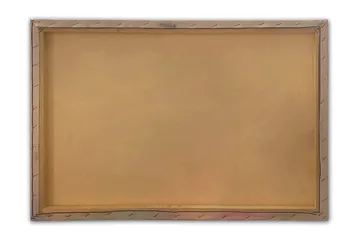 Lerretsbilde 70x100 cm - To personer som står på et åpent område under en fargerik himmel - Lilla / Oransje / Turkis - Interiør - Maleri & posters - Lerretsbilder