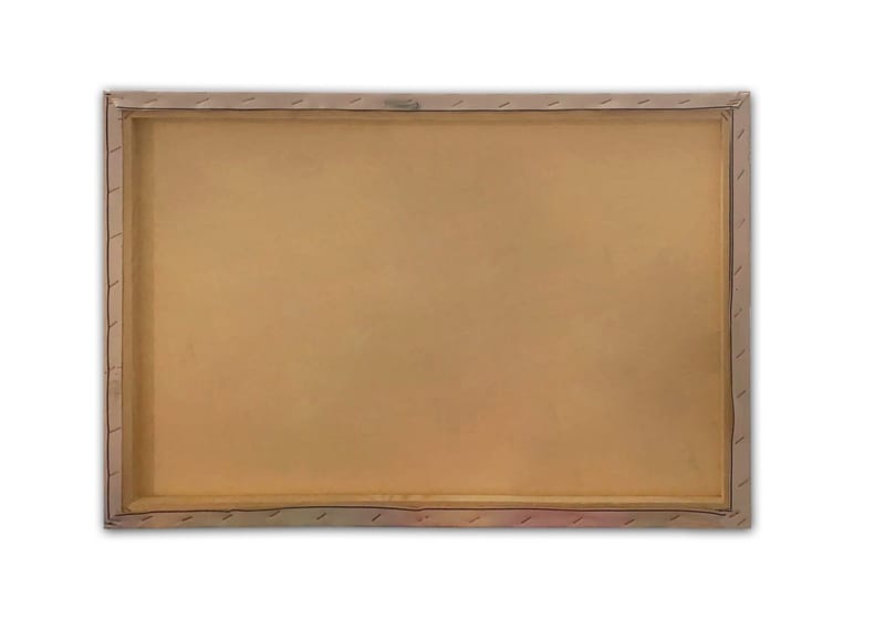 Lerretsbilde 70x100 cm - Vakker havn med seilbåter og fargerike hus ved vannet - Blå / Grønn / Oransje - Interiør - Maleri & posters - Lerretsbilder