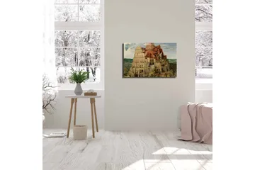Lerretsbilde 70x45 cm - Storslått tårnstruktur i flere nivåer - Beige / Rød / Grønn - Interiør - Maleri & posters - Lerretsbilder