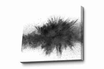 Lerretsbilde - Abstrakt eksplosjon av svart blekk - Svart / Grå - Interiør - Maleri & posters - Lerretsbilder