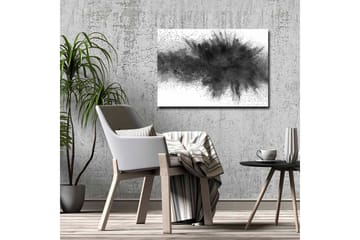 Lerretsbilde - Abstrakt eksplosjon av svart blekk - Svart / Grå - Interiør - Maleri & posters - Lerretsbilder