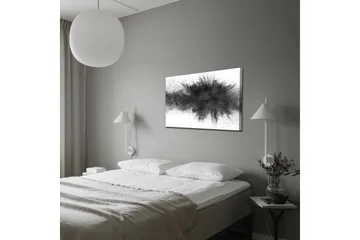 Lerretsbilde - Abstrakt eksplosjon av svart blekk - Svart / Grå - Interiør - Maleri & posters - Lerretsbilder