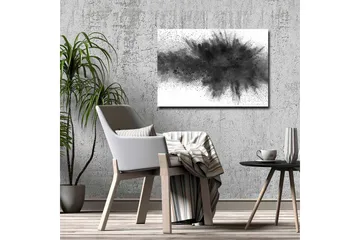 Lerretsbilde - Abstrakt eksplosjon av svart blekk - Svart / Grå - Interiør - Maleri & posters - Lerretsbilder