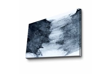 Lerretsbilde - Abstrakt komposisjon med mørke og lyse nyanser - Mørk blå / Hvit / Grå - Interiør - Maleri & posters - Lerretsbilder