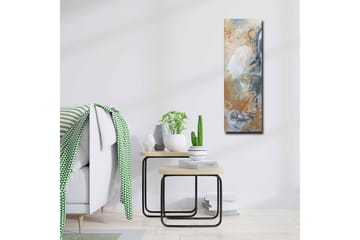 Lerretsbilde - Abstrakt komposisjon med myke former og nyanser - Lys grå / Beige / Blå - Interiør - Maleri & posters - Lerretsbilder