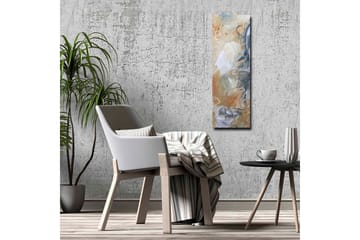 Lerretsbilde - Abstrakt komposisjon med myke former og nyanser - Lys grå / Beige / Blå - Interiør - Maleri & posters - Lerretsbilder