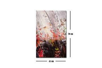 Lerretsbilde - Abstrakt komposisjon med sterke fargekontraster - Rød / Svart / Hvit - Interiør - Maleri & posters - Lerretsbilder