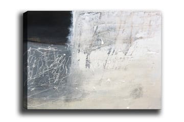 Lerretsbilde - Abstrakt komposisjon med svart-hvite elementer - Svart / Hvit / Grå - Interiør - Maleri & posters - Lerretsbilder